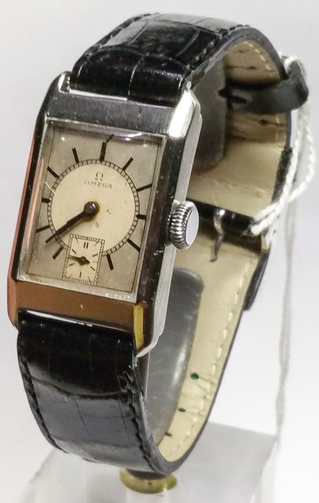 Original Two Tone Dial in Deco Style Stainless Steel Case 1934