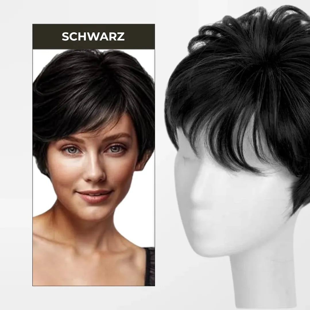 Top Closure - Natürlicher Haar-Topper Kurz | Bei Haarausfall und lichten Stellen