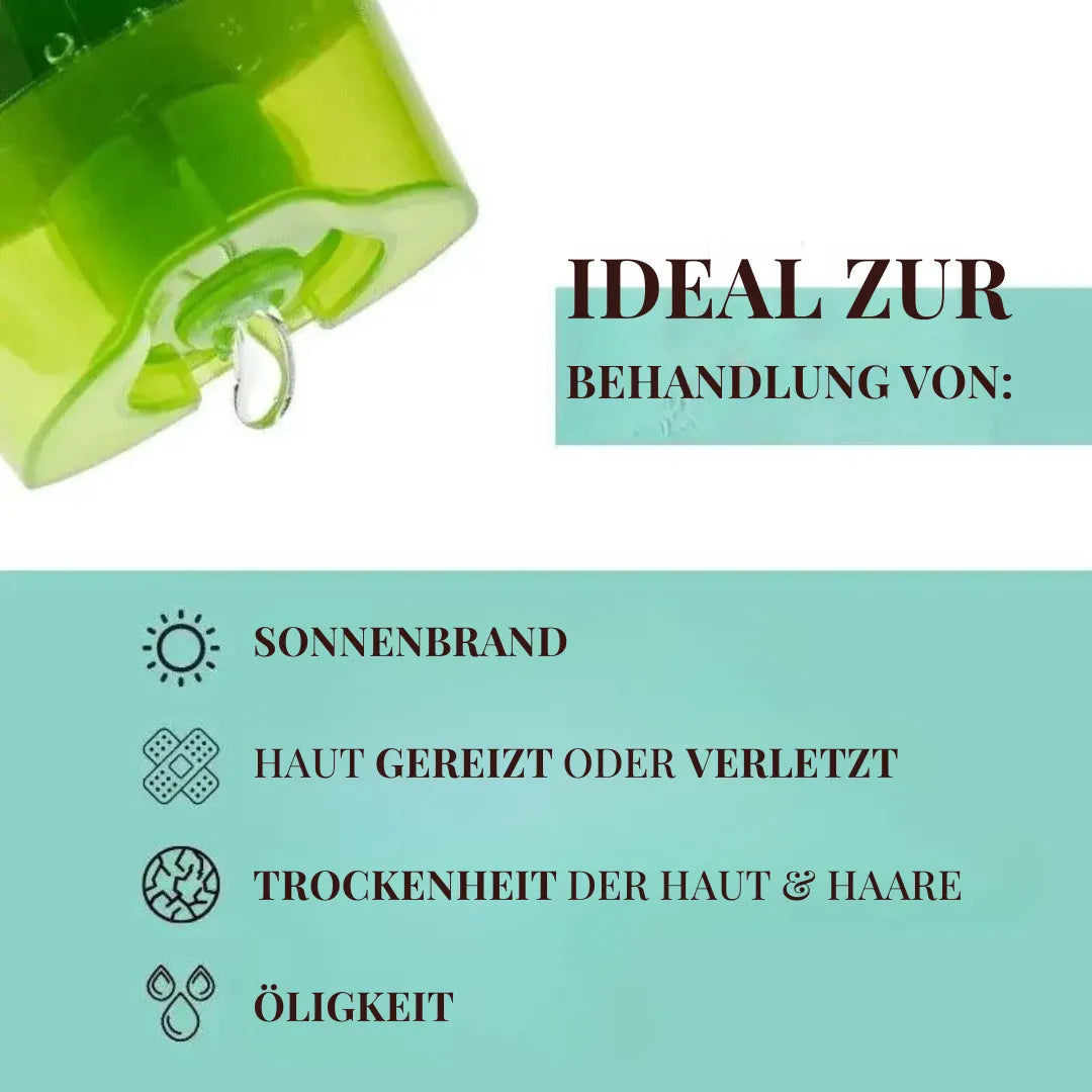 Reines Aloe Vera Gel – Für Gesicht & Haare | 100 % Natur