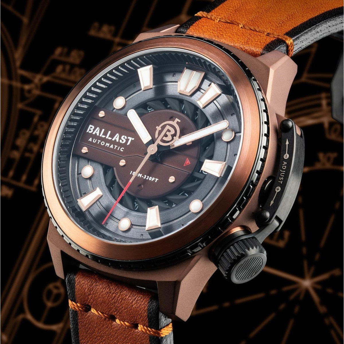 Trafalgar Titanium Automatic Rose Gold Brown