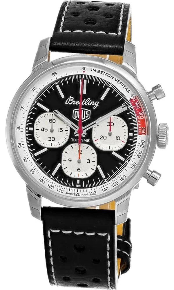 Top Time B01 Deus Automatic 41 mm Black Dial Leather Men's Watch