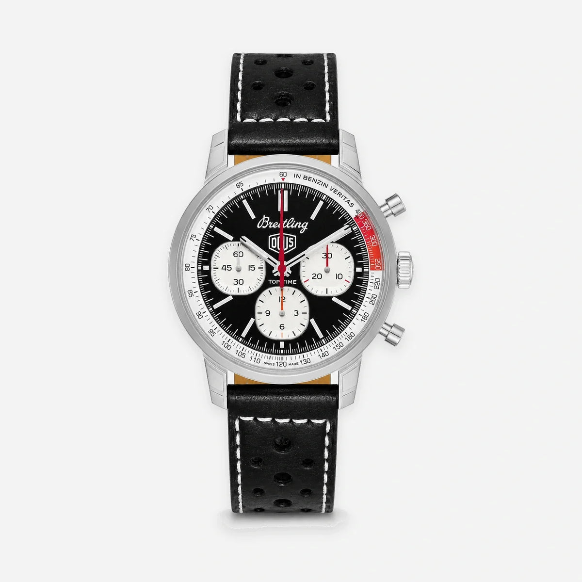 Top Time B01 Deus Automatic 41 mm Black Dial Leather Men's Watch