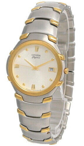 Elegance Gold Dial Two-tone Stainless Steel Men's Watch