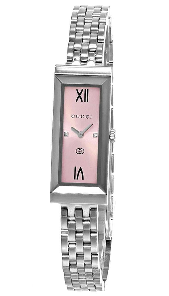 G-Frame Quartz Stainless Steel 14x34 mm Pink Dial Women's Watch