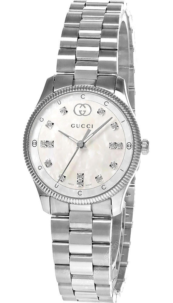 G-Timeless 29 mm Stainless Steel White MOP Dial Women's Watch