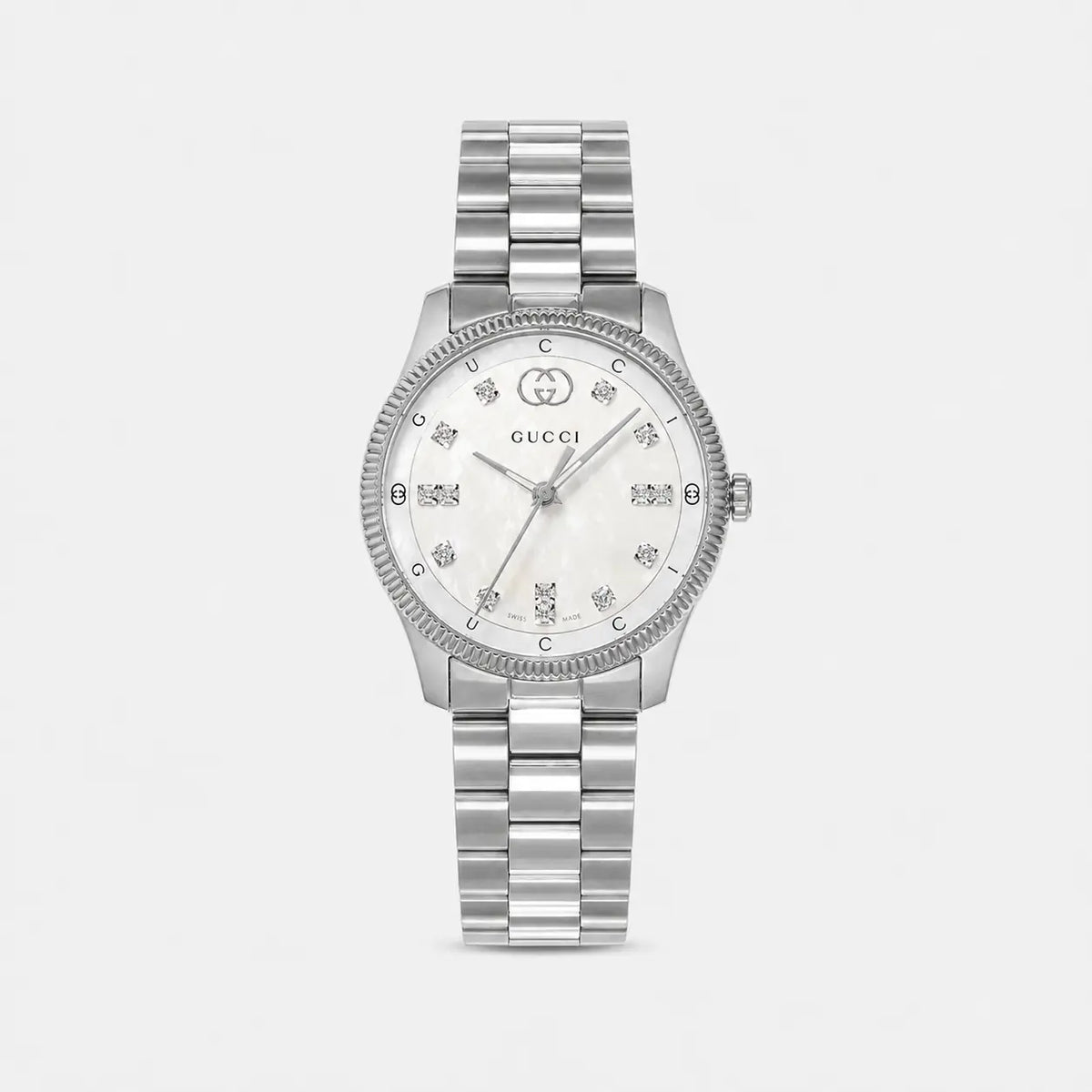 G-Timeless 29 mm Stainless Steel White MOP Dial Women's Watch