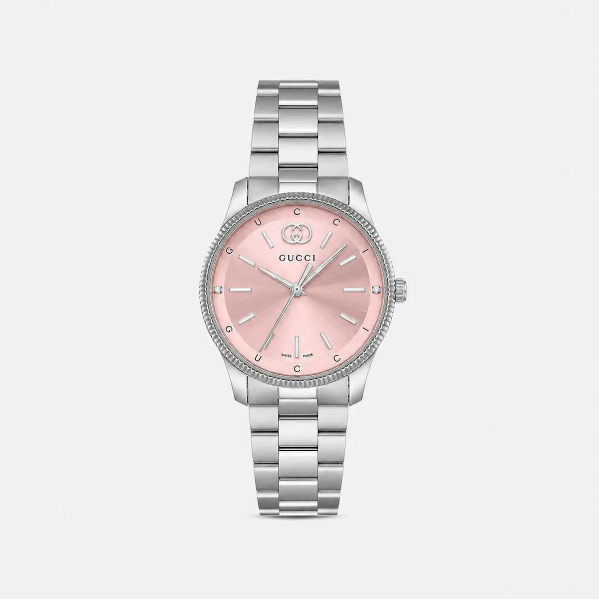 G-Timeless 29 mm Stainless Steel Pink Dial Women's Watch