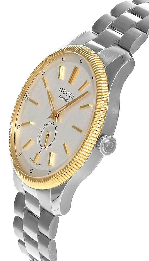 G-Timeless Automatic 40 mm Stainless Steel Silver Dial Two-Tone Men's Watch