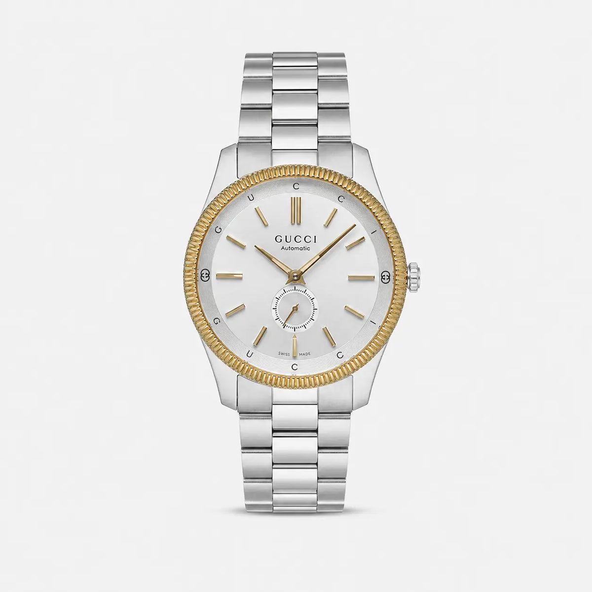 G-Timeless Automatic 40 mm Stainless Steel Silver Dial Two-Tone Men's Watch