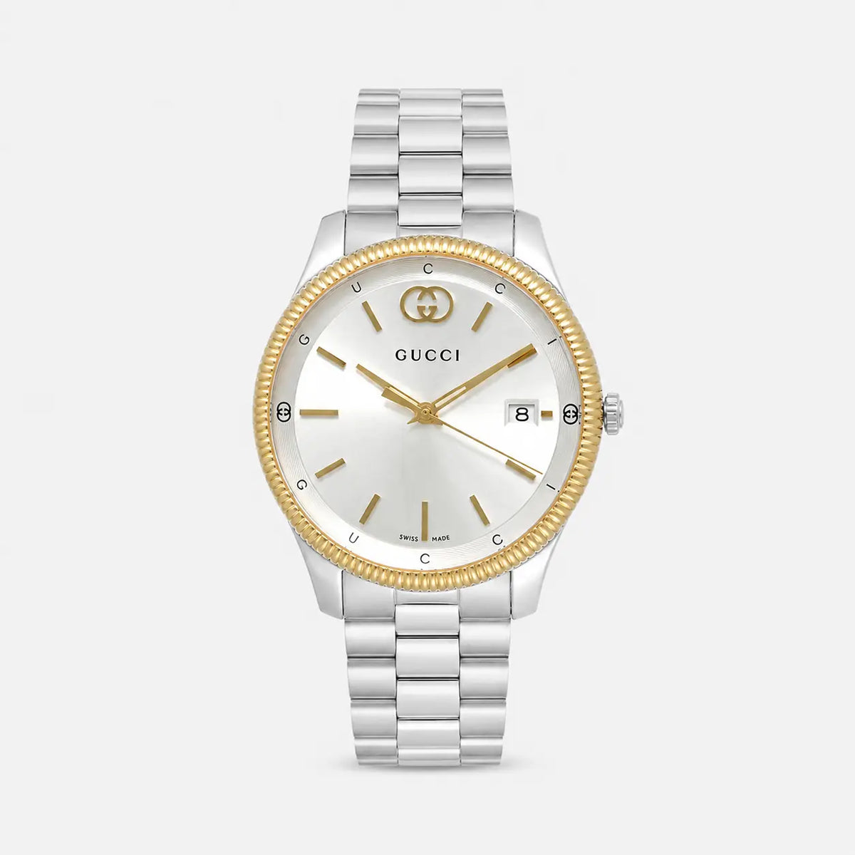 G-Timeless Quartz 38 mm Yellow Gold Bezel Men's Watch