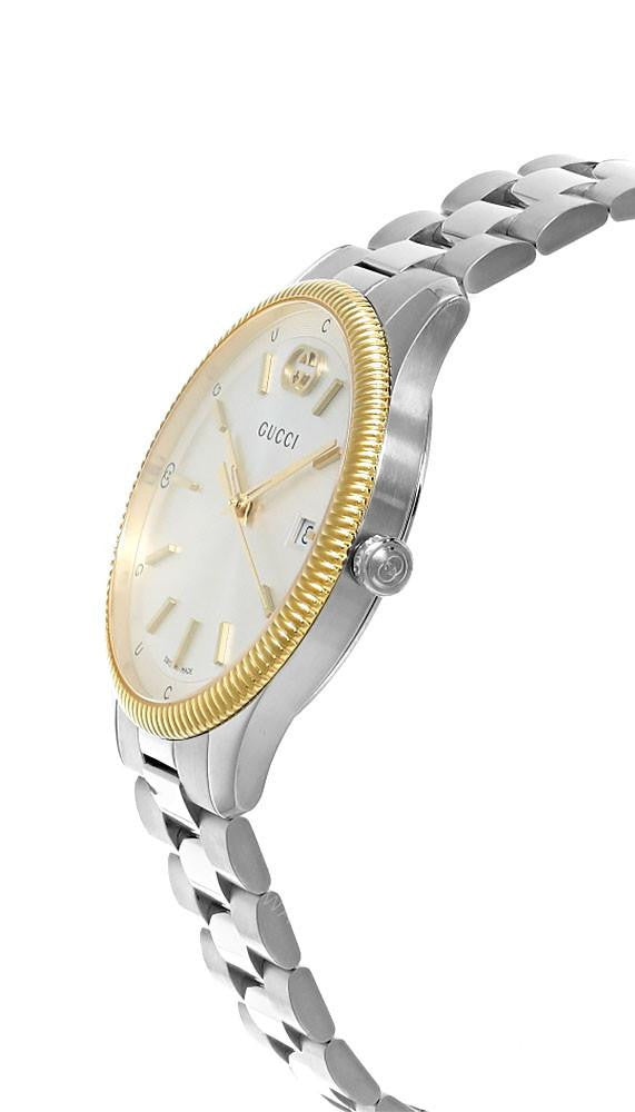 G-Timeless Quartz 38 mm Yellow Gold Bezel Men's Watch