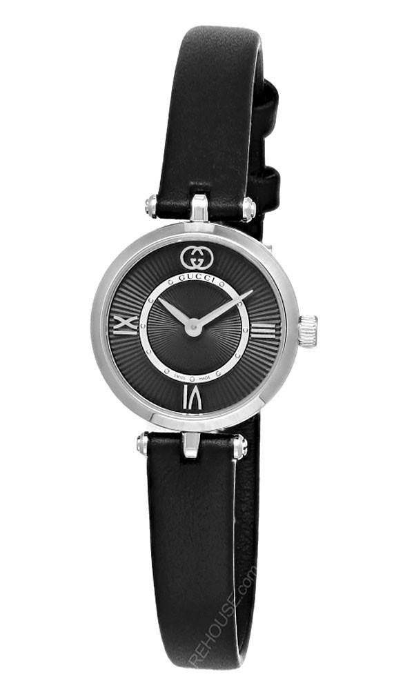 Model 2000 Quartz 24 mm Black Leather Women's Watch