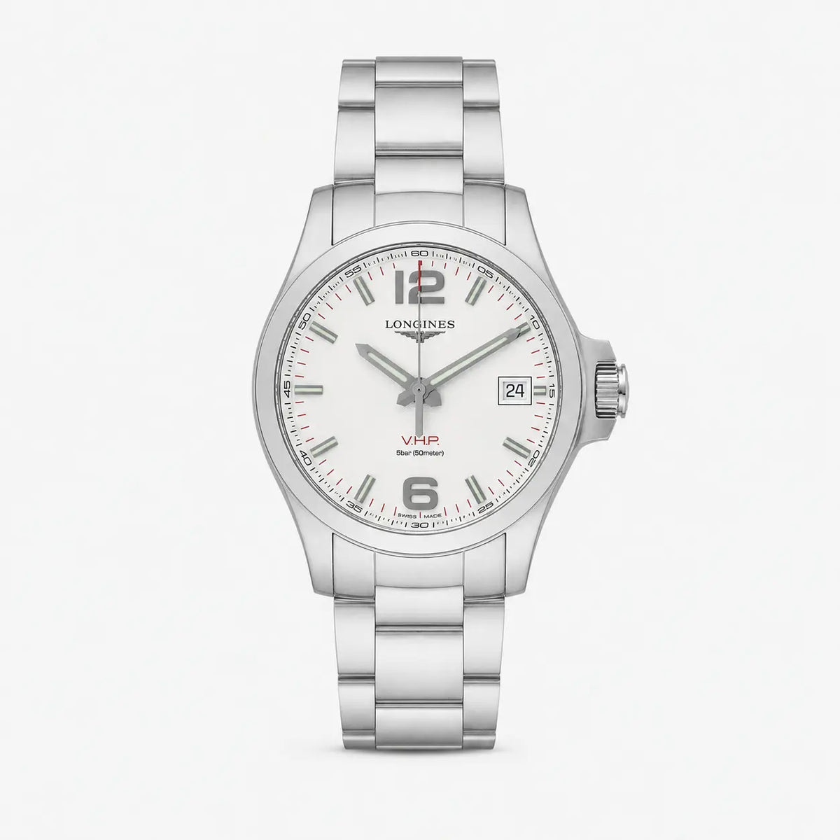 Conquest V.H.P. 41 mm Silver Dial Men's Watch