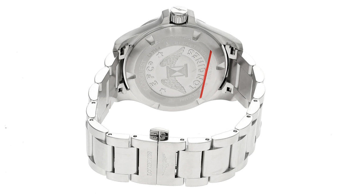 Conquest V.H.P Stainless Steel 41 mm Black Dial Men's Watch