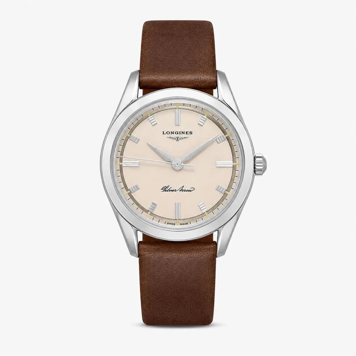 Silver Arrow Automatic 38.5 mm Leather Men's Watch