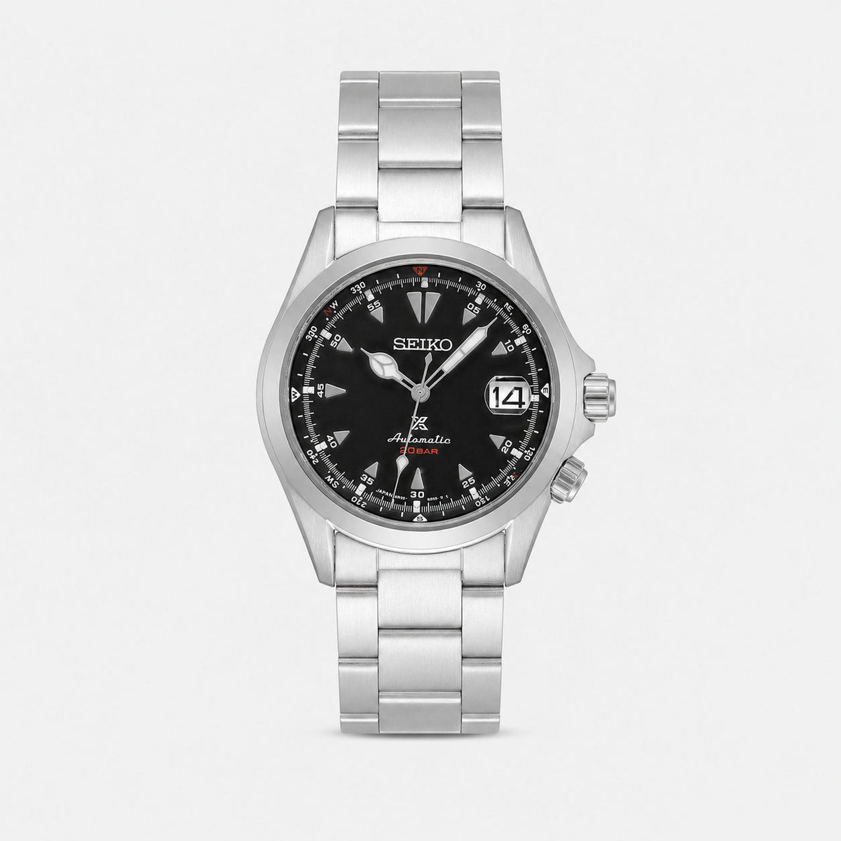 Prospex Alpinist Stainless Steel 39.5 mm Black Dial Men's Watch