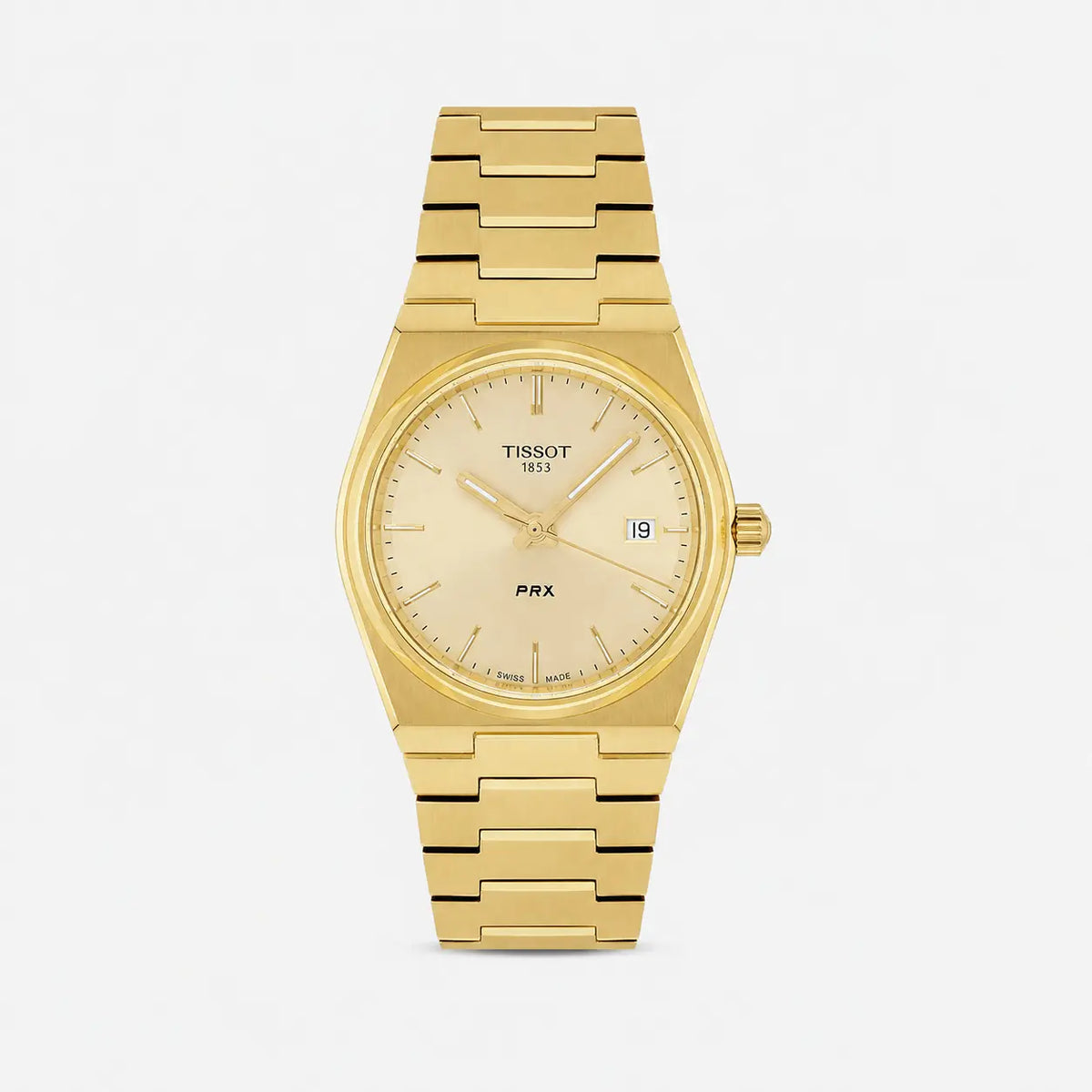 PRX 35 mm Quartz Stainless Steel Gold Dial Unisex Watch