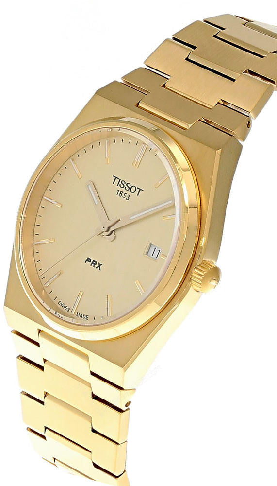 PRX 39.5 mm Quartz Stainless Steel Gold Dial Men's Watch