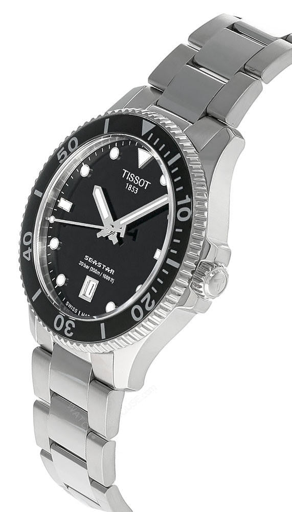 Seastar 1000 Black Dial 40 mm Stainless Steel Men's Watch