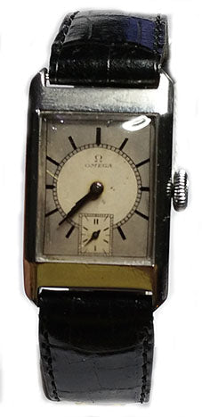 Original Two Tone Dial in Deco Style Stainless Steel Case 1934