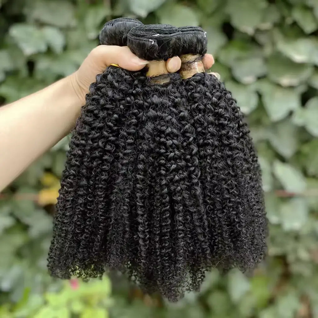 Natürliches Locken-Mega-Haar: Echthaar mit weicher Textur