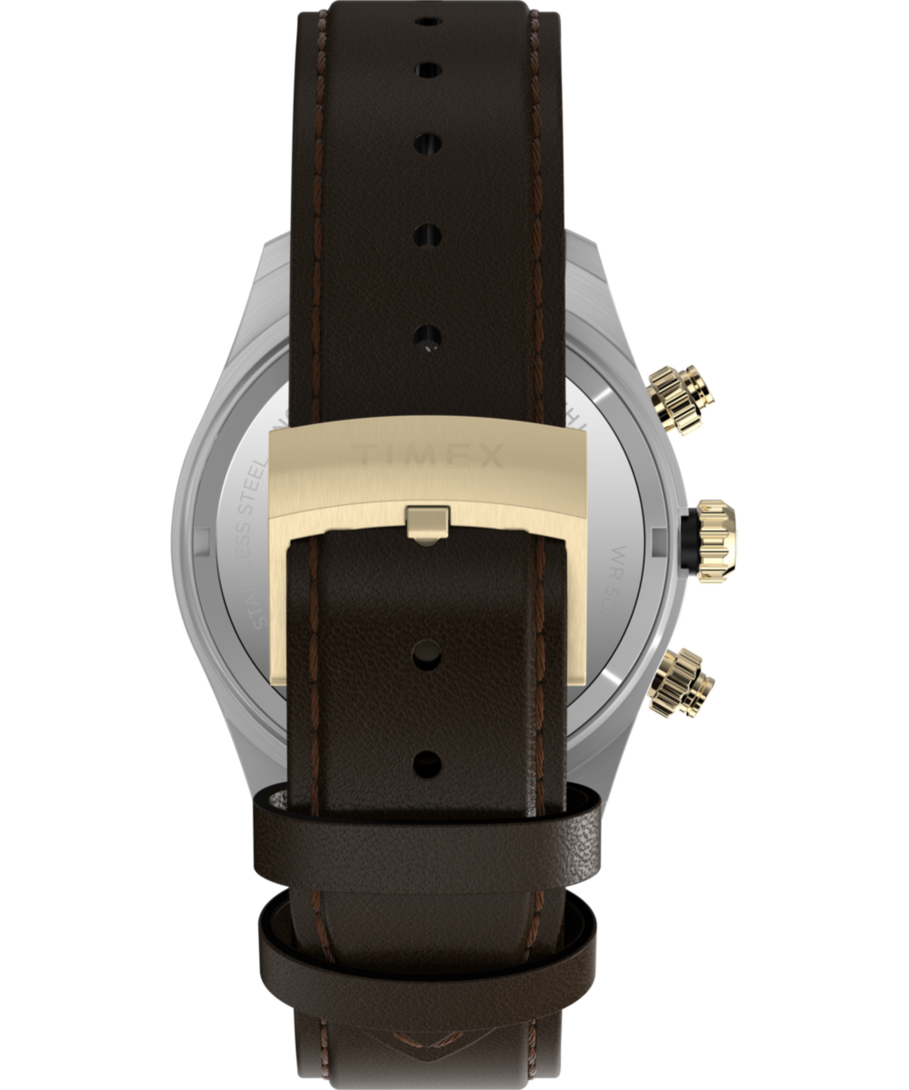 Waterbury Heritage Chronograph 39 mm Leather Strap Watch