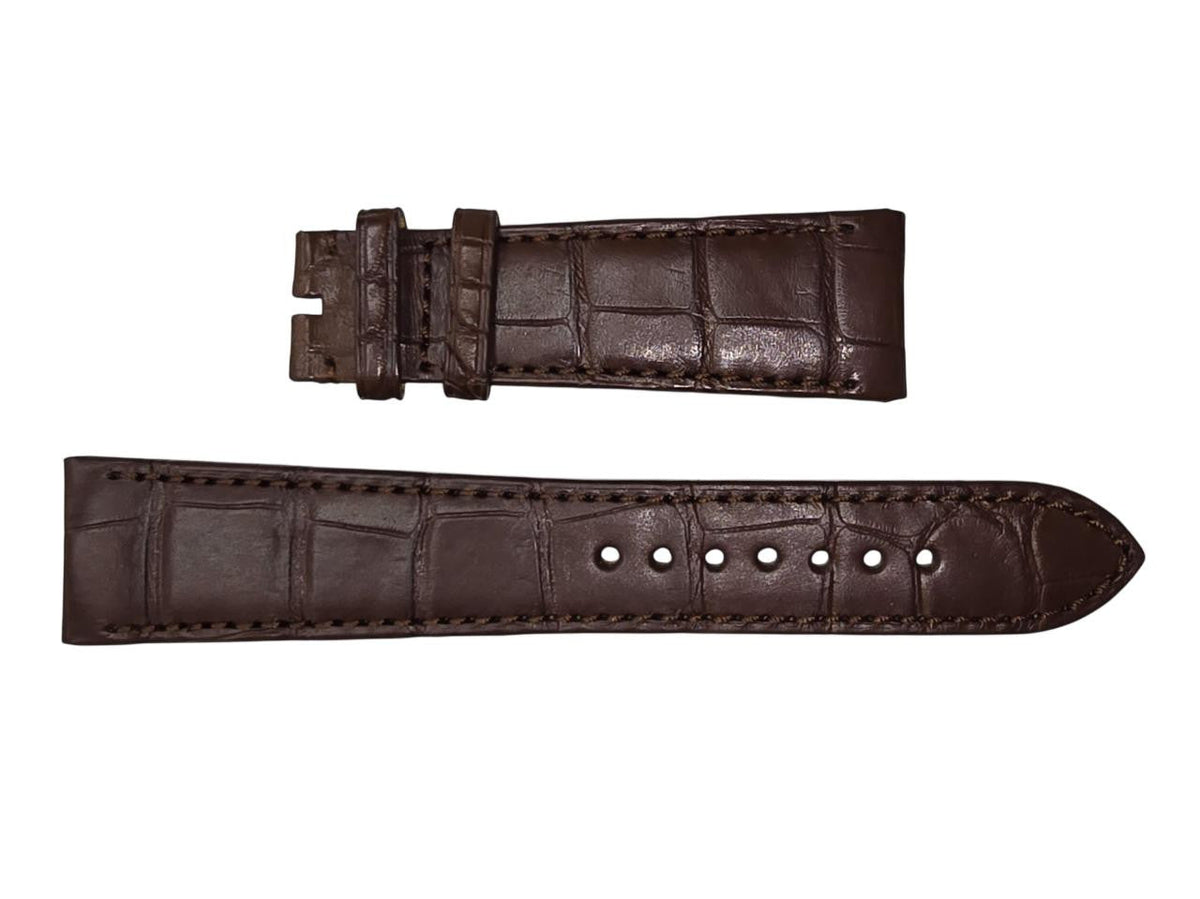 Brown 22/18 mm Alligator Leather Strap 1088P
