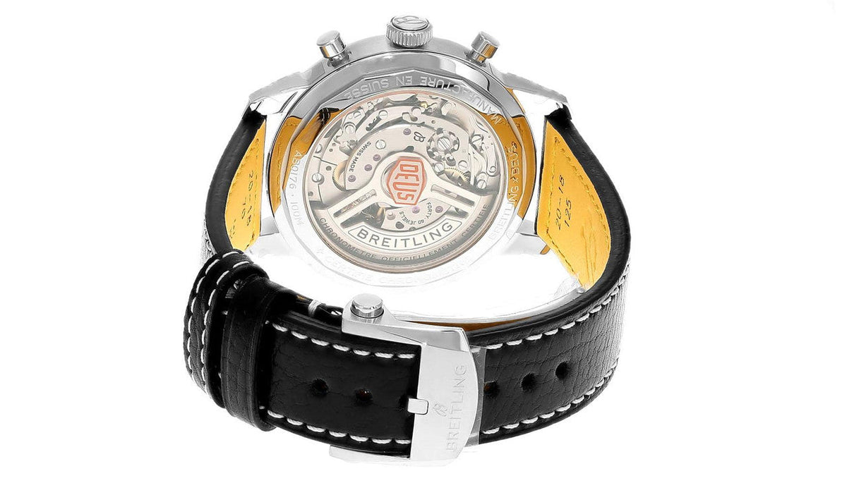 Top Time B01 Deus Automatic 41 mm Black Dial Leather Men's Watch
