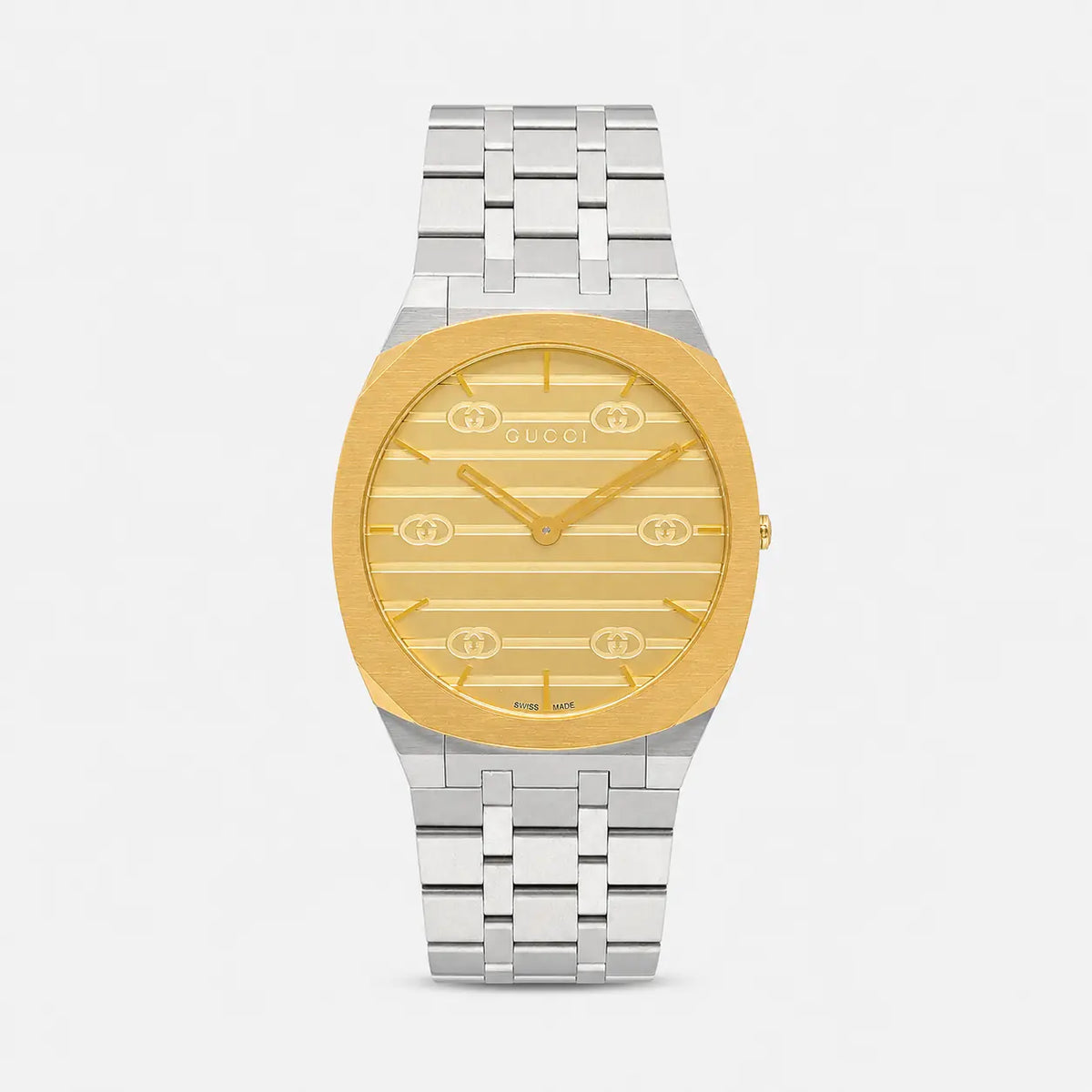 25H 38 mm Quartz Stainless Steel Gold Dial Men's Watch