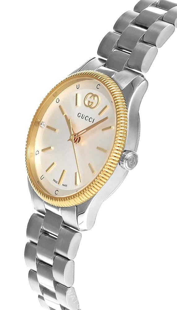 G-Timeless 29 mm Stainless Steel Silver Dial Two-Tone Women's Watch