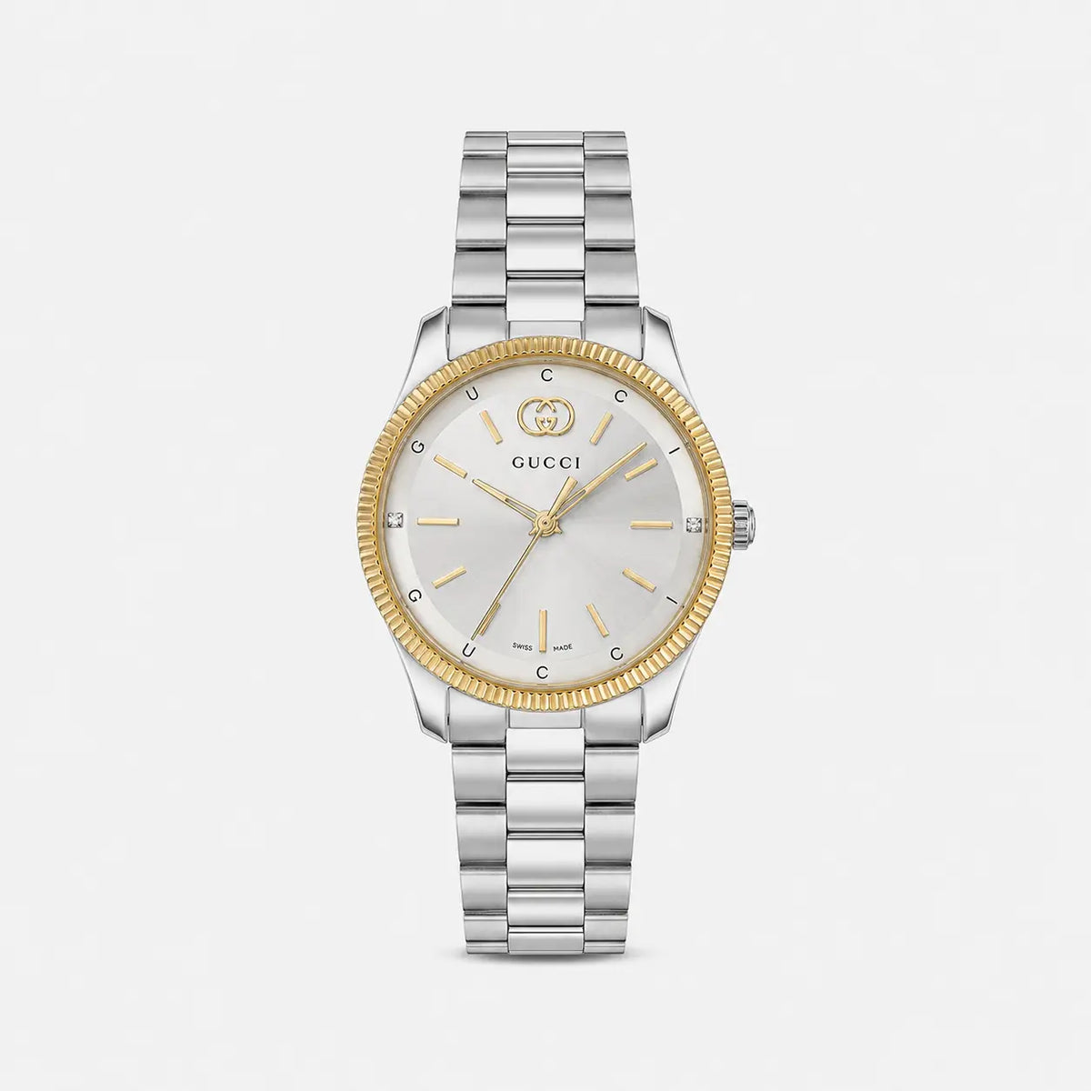 G-Timeless 29 mm Stainless Steel Silver Dial Two-Tone Women's Watch