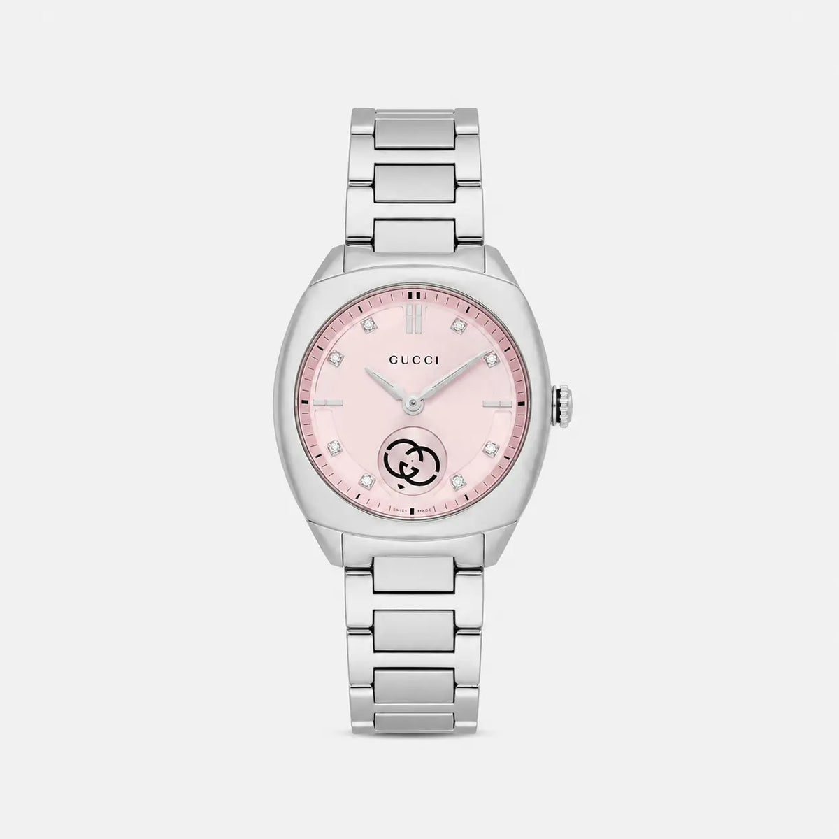 G-Timeless Quartz Stainless Steel 29 mm Pink Diamond Dial Women's Watch