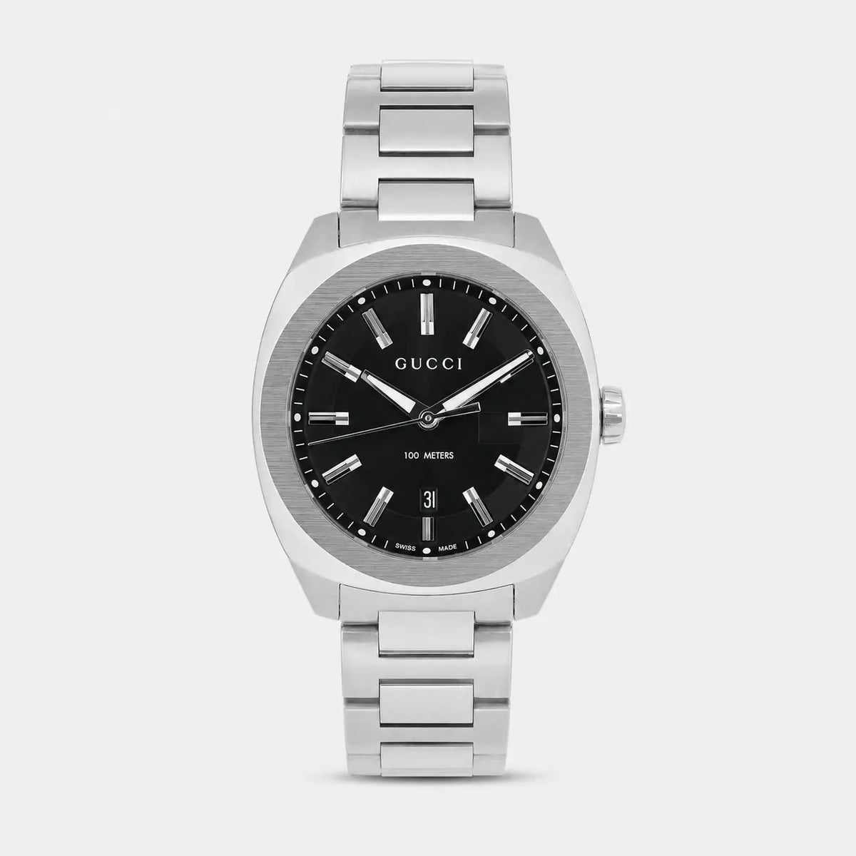 GG2570 40 mm Quartz Stainless Steel Black Dial Men's Watch