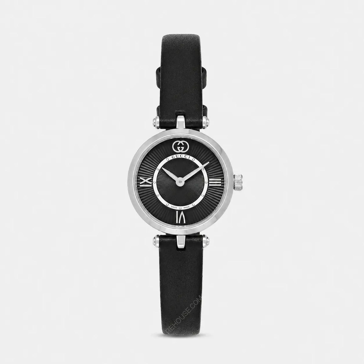 Model 2000 Quartz 24 mm Black Leather Women's Watch