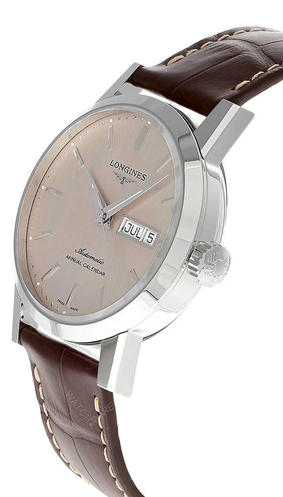 1832 Automatic 40 mm Beige Dial Leather Men's Watch