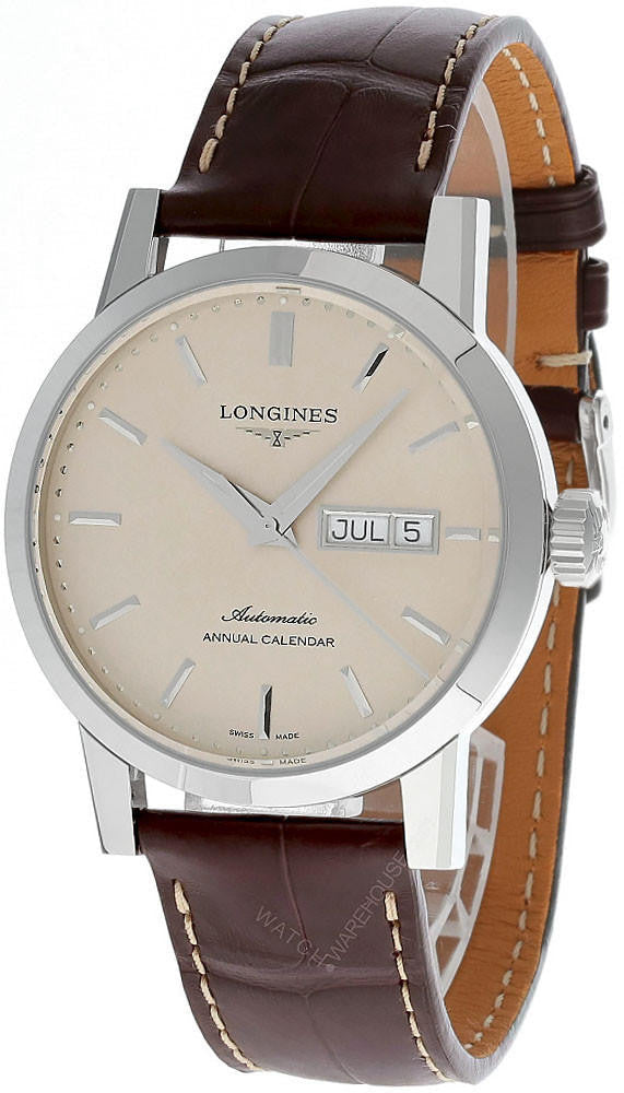 1832 Automatic 40 mm Beige Dial Leather Men's Watch