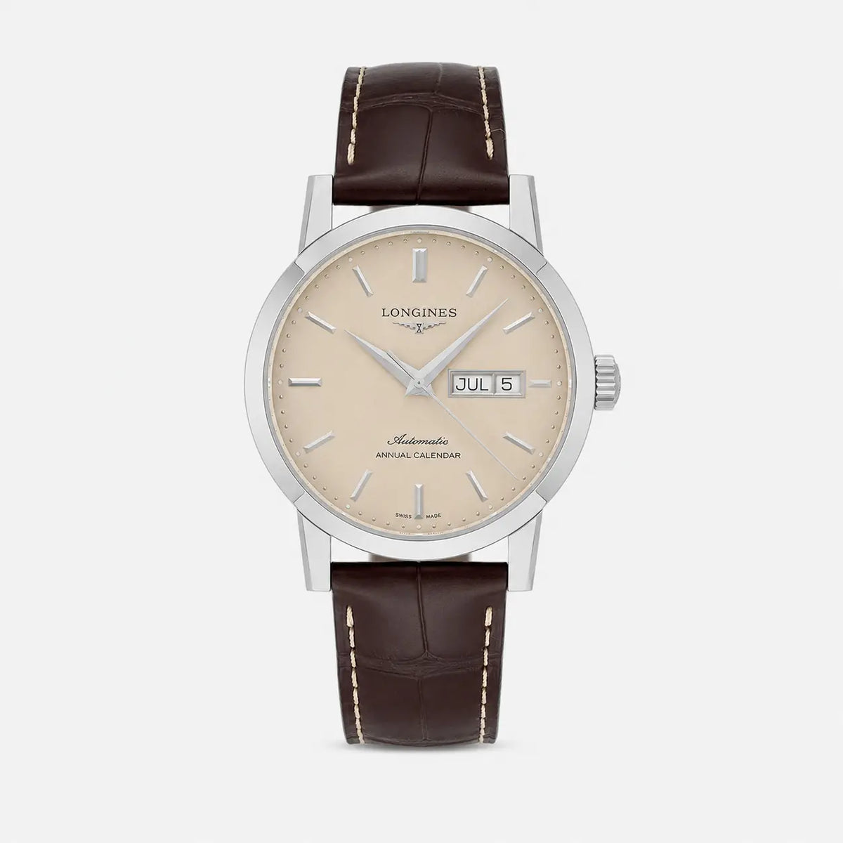 1832 Automatic 40 mm Beige Dial Leather Men's Watch