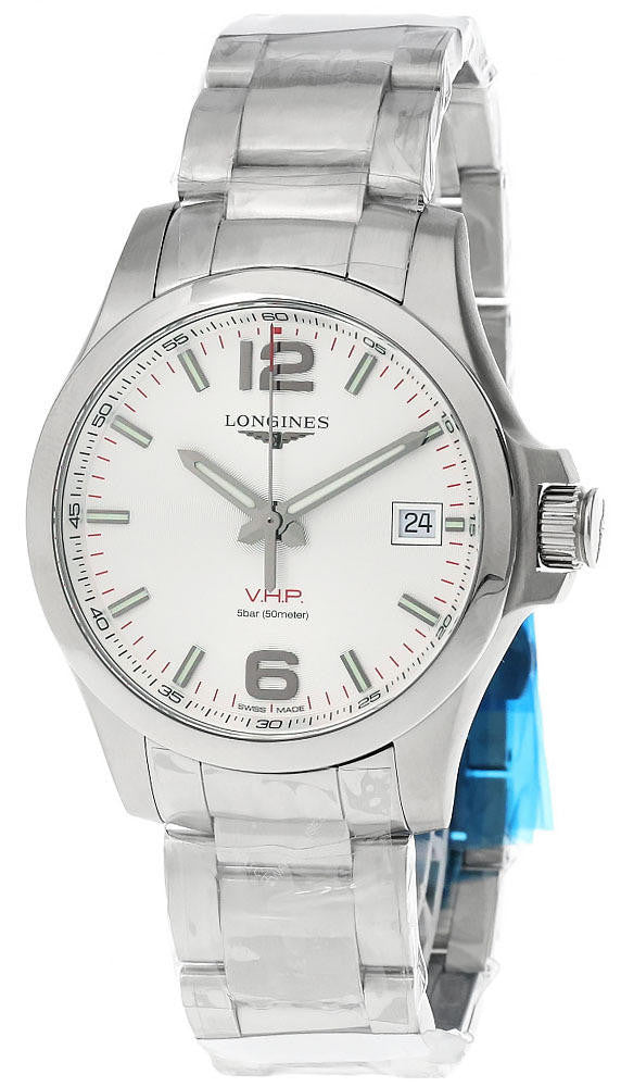 Conquest V.H.P. 41 mm Silver Dial Men's Watch
