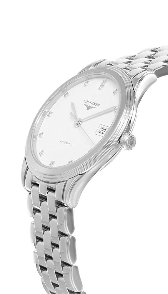 Flagship Automatic Stainless Steel 35 mm White Diamond Dial Women's Watch