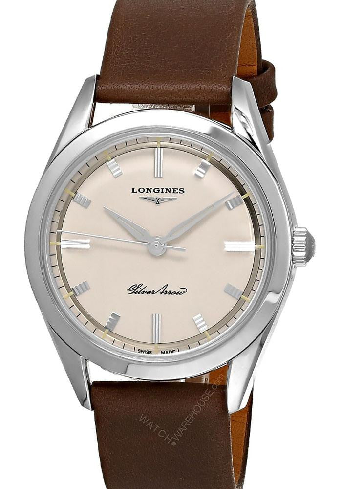 Silver Arrow Automatic 38.5 mm Leather Men's Watch