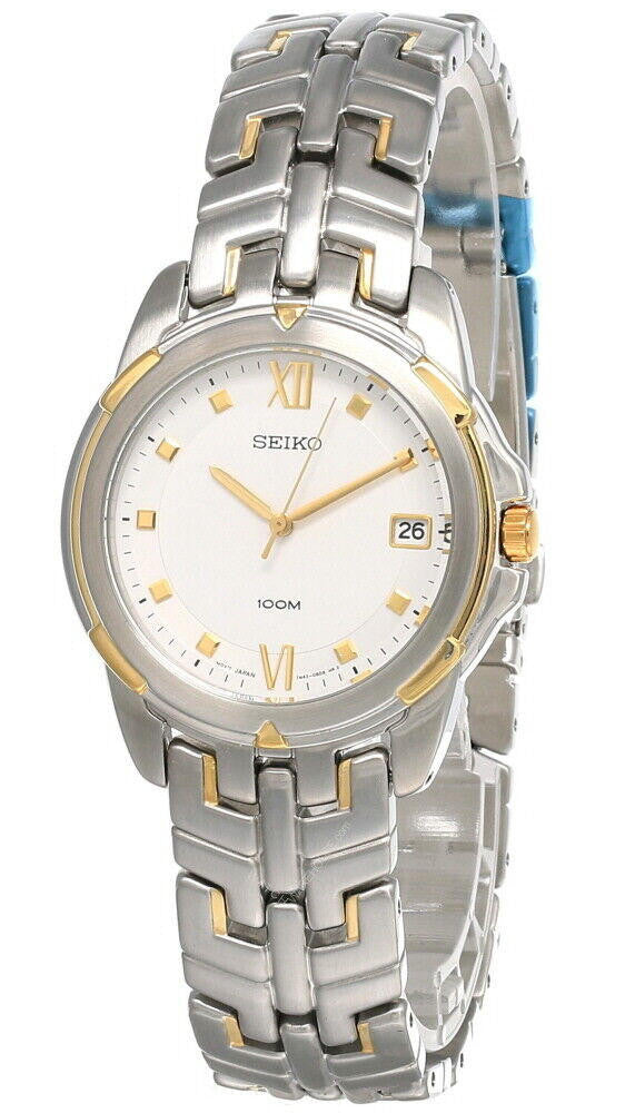 White Dial Two-tone Stainless Steel Men's Watch