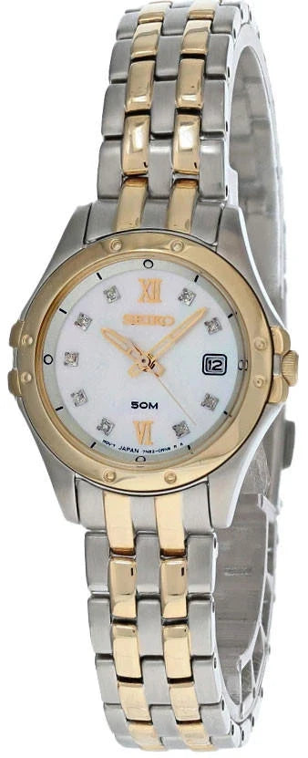 27 mm White MOP Dial Stainless Steel Women's Watch