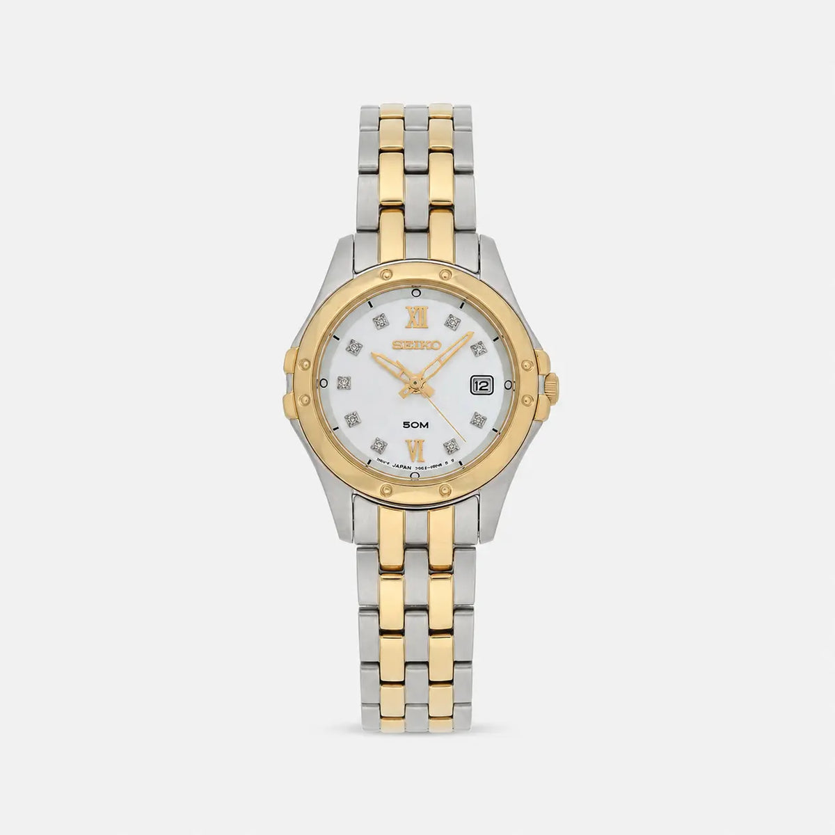 27 mm White MOP Dial Stainless Steel Women's Watch