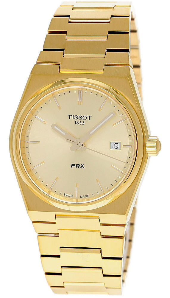 PRX 35 mm Quartz Stainless Steel Gold Dial Unisex Watch