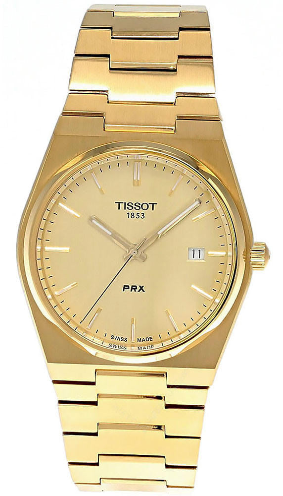 PRX 39.5 mm Quartz Stainless Steel Gold Dial Men's Watch