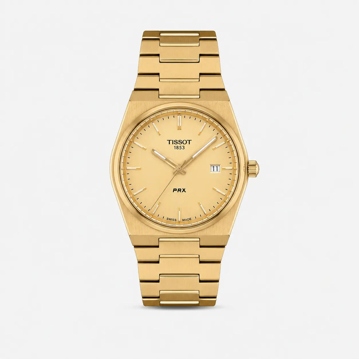 PRX 39.5 mm Quartz Stainless Steel Gold Dial Men's Watch